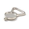 Alloy Pendant Cabochons Settings FIND-I018-01P-3