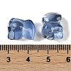 Spray Painted Glass Beads GLAA-Z007-04B-3