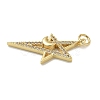 Rack Plating Brass Micro Pave Cubic Zirconia Pendants KK-K392-40G-2