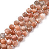 Natural Sunstone Beads Strands G-N327-08L-1