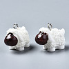 Opaque Resin Pendants X-RESI-S356-070-2