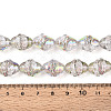 Electroplate Transparent Glass Beads Strands X1-EGLA-N020-03H-4