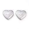 Non-Tarnish 304 Stainless Steel Locket Pendants STAS-K192-14P-1