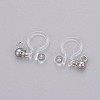 Transparent U Type Painless Prevent Allergy Resin Ear Clip KY-L005-02P-1