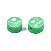 Handmade Polymer Clay Beads CLAY-T019-11K-3