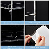 2-Layer 3-Tier Acrylic Minifigures Display Case ODIS-WH0038-49-4