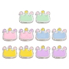 10Pcs 5 Colors Transparent Acrylic Beads ACRC-YW0001-01-1