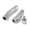 Tarnish Resistant Column 316 Surgical Stainless Steel Bayonet Clasps STAS-A021-4mm-2