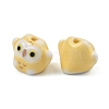 Cute Hand Painted Mini Owl Porcelain Beads PORC-F014-01A-2