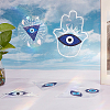 6Pcs Colorful Suncatcher Rainbow Prism Electrostatic Glass Stickers DIY-WH0409-69D-4