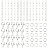 Iron Ends with Twist Chain Extension & Open Jump Rings DIY-YW0010-74S-1