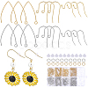 108Pcs 6 Style 304 Stainless Steel Earring Hooks DIY-SC0021-76-1