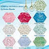 3500Pcs 10 Colors Glass Cylinder Beads SEED-NB0001-78-4