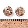 Golden Plated Alloy Rhinestone Beads FIND-E046-14G-01-2
