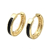 Brass Micro Pave Clear Cubic Zirconia Hoop Earrings EJEW-K276-11G-01-4