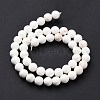 Natural Magnesite Round Bead Strands G-L358-6mm-02-3