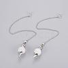 Natural Crystal Sphere Dowsing Pendulums X-BJEW-E292-A10-1