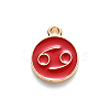 Alloy Enamel Pendants ENAM-S124-01B-07D-2