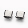 Tarnish Resistant 201 Stainless Steel Slide Charms STAS-G187-29P-A-1