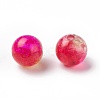 Transparent Crackle Acrylic Beads CACR-N002-8MM-M-3