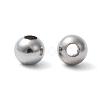 Tarnish Resistant 304 Stainless Steel Hollow Round Seamed Beads X-STAS-R032-5mm-2