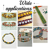 360Pcs 6 Styles 2-Hole Opaque Glass Seed Beads SEED-NB0002-13-5
