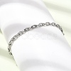 3MM 304 Stainless Steel Twisted Oval Link Chain Bracelets for Man and Women SA-CBAB767-17A-P-3