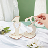 Poplar Wood Table Numbers WOOD-WH0112-97-6