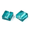 Handmade Silver Foil Lampwork Beads X-FOIL-S006-12x12mm-04-5