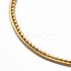 Ion Plating(IP) 304 Stainless Steel Round Snake & Ball Chains Double Layer Multi-strand Bracelet for Women BJEW-E074-03G-2