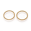Tibetan Style Linking Rings TIBEB-EA8631Y-AG-LF-2