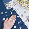 36Pcs Flat Round Cloth Cap Nail Buttons BUTT-CY0001-34B-3