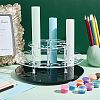 2-Tier Rotatable Round Transparent Acrylic Cosmetics Organizer Holder ODIS-WH0026-05-3