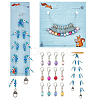 Knitting Row Counter Chains & Locking Stitch Markers Kits HJEW-AB00487-1