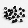 Faceted Bicone Transparent Acrylic Beads LS-DBB4mm10-2