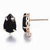 Brass Stud Earring Findings X-KK-S365-005-B01-3