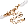 Oval Plastic Imitation Pearl Beaded Necklaces NJEW-U013-09G-4