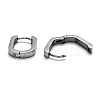 Tarnish Resistant 304 Stainless Steel Huggie Hoop Earrings STAS-J033-11B-P-3