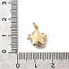 Brass Micro Pave Cubic Zirconia Charms KK-Q043-04G-01-2