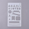 Plastic Drawing Stencil DIY-WH0155-22-1