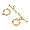 SHEGRACE Brass Micro Pave Clear Cubic Zirconia OT Toggle Claps XGRQ5K475-830G-2