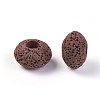 Natural Lava Rock European Beads G-I220-H05-2