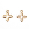 201 Stainless Steel Tiny Cross Charms STAS-C017-14G-1
