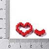 2Pcs Spray Painted Alloy Beads PALLOY-H134-58-3