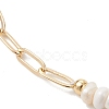 Brass Paperclip Chains Bracelets BJEW-JB13492-3