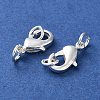 Rack Plating Brass Lobster Claw Clasps LS-KK-F090-26S-01-2