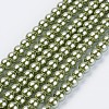 Eco-Friendly Glass Pearl Beads Strands HY-A008-10mm-RB055-1