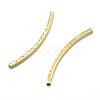 Brass Textured Tube Beads KK-A143-33C-RS-2