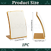 Stainless Steel Cambered Back Single Necklace Display Stands ODIS-WH0099-220C-2