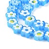 Handmade Millefiori Glass Bead Strands X-LAMP-J035-8mm-09-2